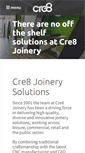Mobile Screenshot of cre8joinery.co.uk