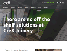 Tablet Screenshot of cre8joinery.co.uk